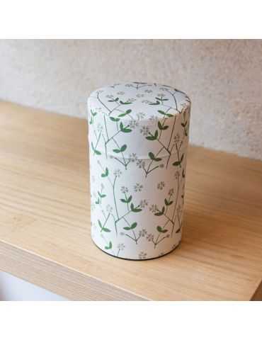 Boite Washi fleurs vertes