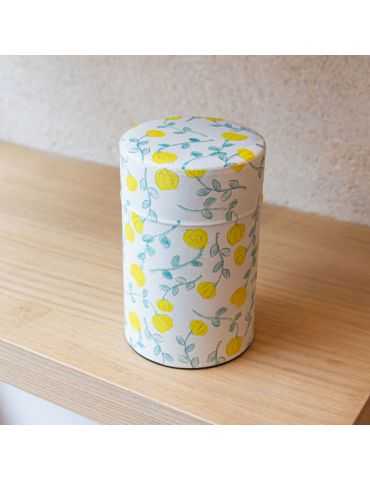 Boite Washi fleurs jaunes